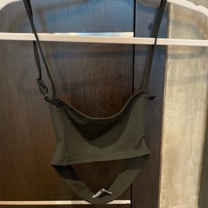 shein black bralette/crop top